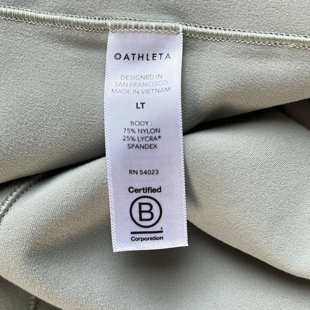 ATHLETA Women’s Salutation Stash 7/8 Tight Sage Green Yoga Running Pant LT - Picture 9 of 11